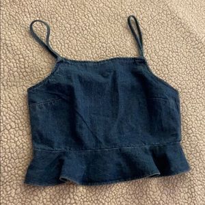 Denim cute top